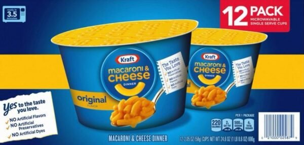 Kraft Original Flavor Macaroni & Cheese Dinner 12 packs