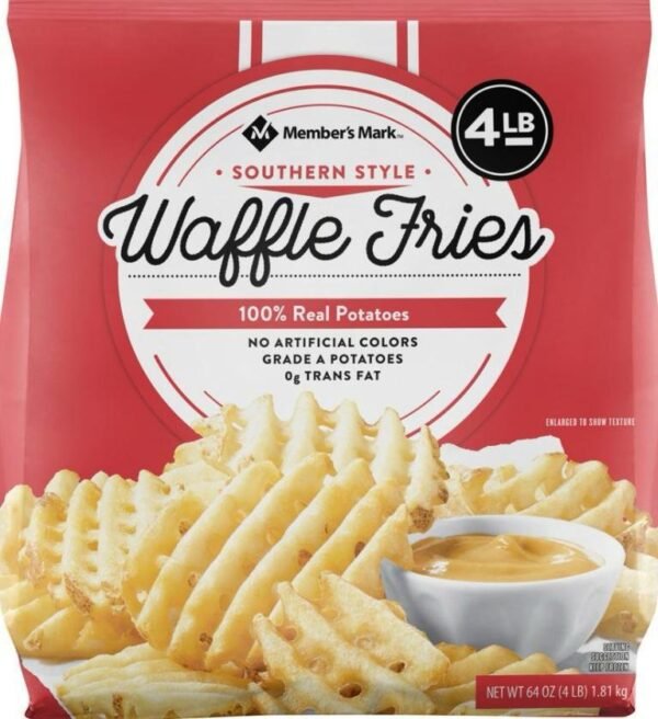 Member's Mark Southern Style Waffle Fries, Frozen, 4 lbs.