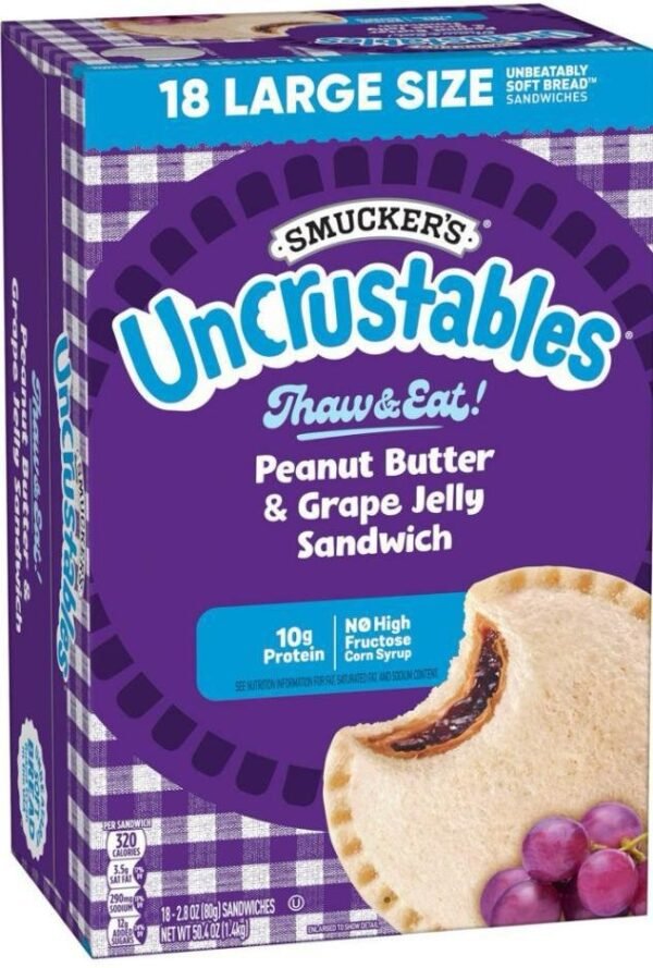Smucker's Uncrustables 18-Count Sandwiches